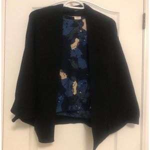 Black sweater shrug, one size